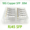 10G SFP+ to RJ45 Copper Module 10gb SFP RJ45 Module SFP SFP+-T 10GBase-T 30M For Cisco Mikrotik Generic TP-link D-link Switch