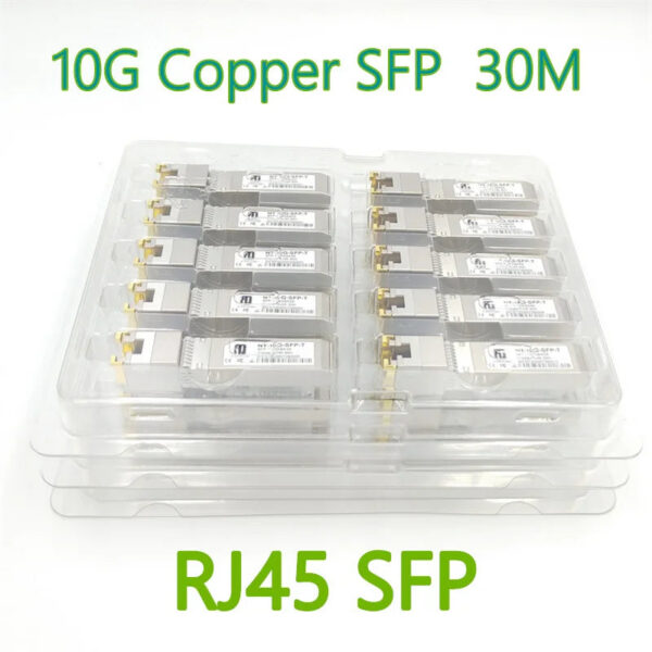 10G SFP+ to RJ45 Copper Module 10gb SFP RJ45 Module SFP SFP+-T 10GBase-T 30M For Cisco Mikrotik Generic TP-link D-link Switch
