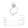 00258b24cedb19cb 2023 Classic Luxury Real Solid 925 Sterling Silver Ring 3Ct 10 Hearts Arrows Zircon Wedding Jewelry Rings Engagement For Women