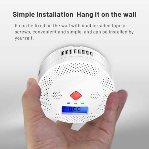 002c7969e52c7c5e Tuya WiFi Smart Carbon Monoxide Detector Alarm 85dB Sound Warning LCD Digital Display Home Indoor Real-Time CO Monitor Poisoning