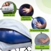 002e040be9fc515a FUNDANGO Campingbett Luftmatratze 2 Personen mit Gestell, Camping luftbett mit pumpe Beistelltisch,Aufblasbare Matratze mit Tragetasche, Gästebett für Reisen Angeln Camping Indoor
