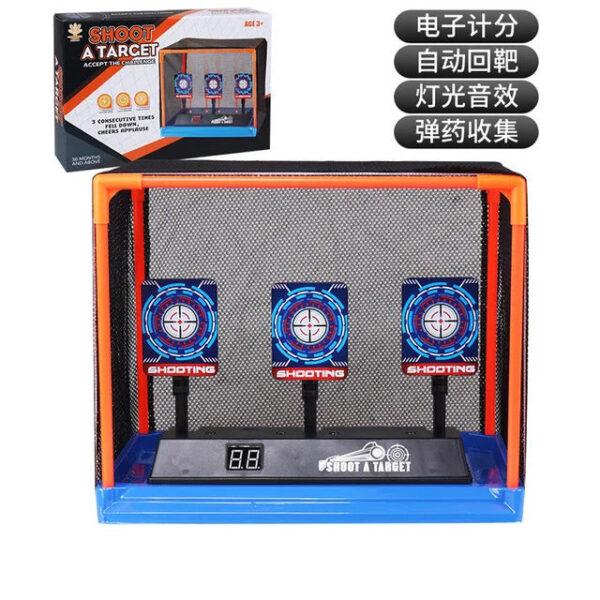 0031a7582df4feef Targets for Nerf Guns Auto Reset Electric Target Accessories Kids Sound Light Shooting Game Toys High Precision Scoring