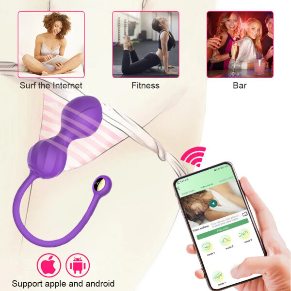 0031bdb1dfa978a0 Kegel Vaginal Ball Postpartum Recovery Exerciser Peic or Muscle Trainer Perineal Tightening Sex Toy Female Vagina Geisha