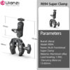 00390cc06833cae7 Ulanzi R094 Metal Super Clamp with Double Ball Head Magic Arm Clamp with 1/4" 3/8" Hole for DSLR Camera Monitor Light Mic Mount