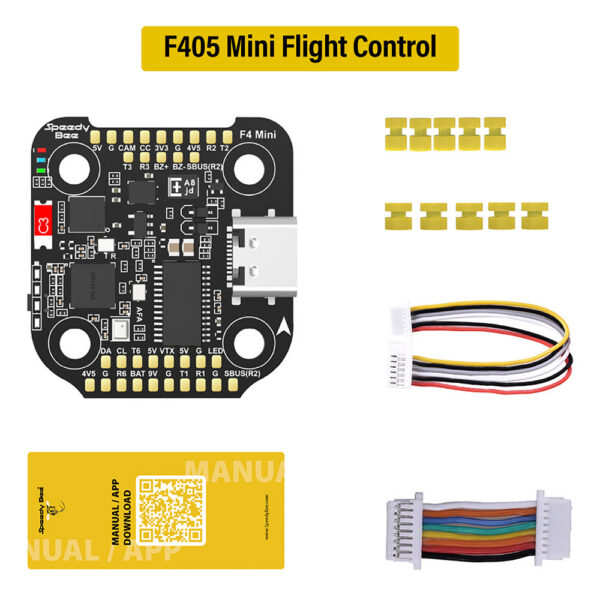003d7e76b570e9a8 SpeedyBee F405 Mini Stack Flight Controller FC BLS 35A V2 3-6S 20x20 4-in-1 ESC Dual BECs for RC FPV Racing Drone