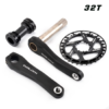 GOLDIX Children Bicycle Crankset 110/127/140/150/155/160mm Crank with Protective Disc 30T 32T Chainwheel Kids Bike Accessories