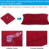 00510e8c52315f36 PATIKIL Inflatable Pillow, 2 Pack Squared Ultralight Camping Travel Pillow Desk Rest Neck Support for Hiking Backpacking Office, Pink