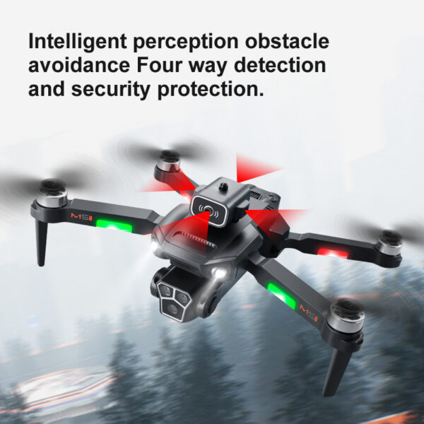 005a6bfe3c5bad28 New M1s Mini Drone 4K Professinal Three Camera Wide Angle Optical Flow Localization Four-way Obstacle Avoidance RC Quadcopter