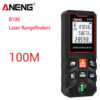 005e96e1365e04d6 ANENG B100 Mini Large Screen Rangefinder 100M Laser Distance Meter Infrared High-precision Electronic Ruler Measure Tools