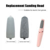 Electric Foot File Grinder Set Dead Skin Dry Callus Remover Rechargeable Feet Pedicure Tool with 2 Removable Roller Heads
