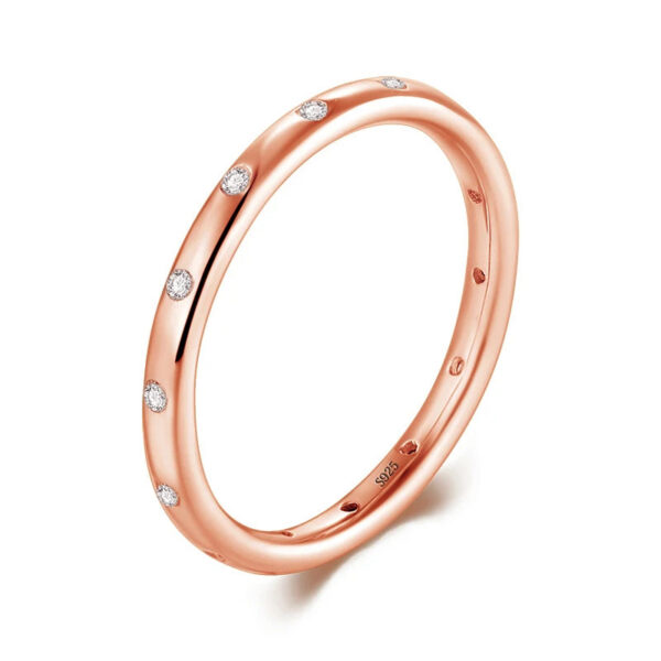 006673794b6c4896 Modian 100% Real 925 Sterling silver Stackable Ring Clear Fashion Simple CZ Wedding For Women Genuine Classic Jewelry
