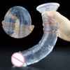 006a0cb725221b95 7 Size Realistic Dildo Jelly Penis Suction Cup Dildo Big Dick Female Masturbator Clitoral Stimulator Lesbian Sex Toys For Women