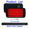 006b7bcb2d0bd251 LED Therapy Belt Pain Relief 660nm 850nm Red Infrared Light Pad for Waist,Back,Abdomen,Knees,Wrists Joints Muscle