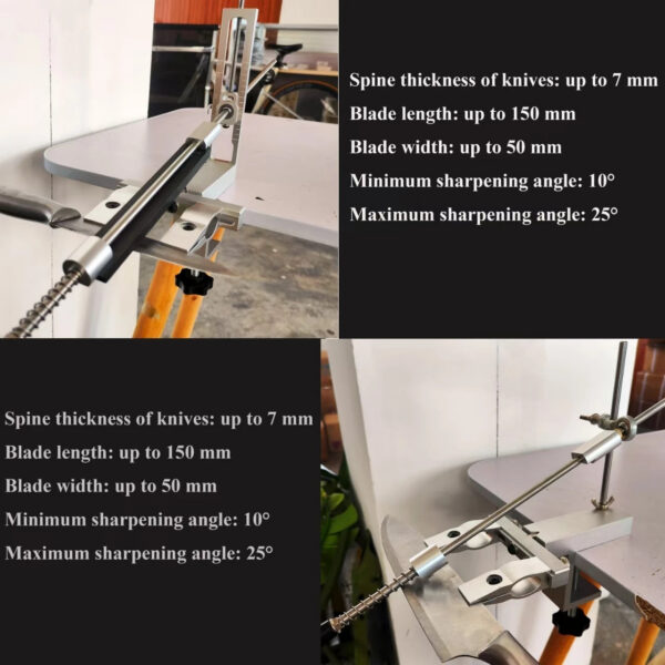 0083c580746e982a S09 New Design Professional Fixed Angle Apex Knife Sharpener Kitchen Knife tools Knife Sharpening System with diamond stones Set