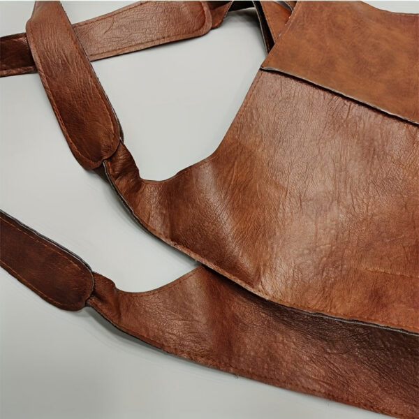 008b45fff7d2b62b Large Capacity Retro Tote Bag, Soft PU Leather Shoulder Bag, Stitching Handbag For Work Travel Shopping