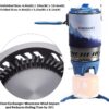009110a4492a91fe Fire Maple Polaris Pressure Regulator Cooking System | Portable Camping Backpacking Gas Stove with Piezo Ignition POT Support & Stand | Compact Gas Stove Burner for Hiking Bushcraft Trekking (Blue)