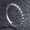 S Sterling Sier Real Natural Sapphire Engagement Wedding Jewelry for Women Anillo Bizuteria Bijoux Jewellery Ring