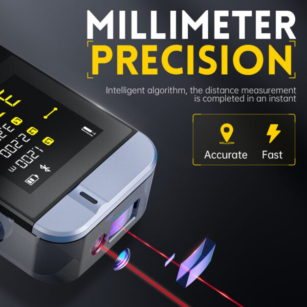 009c9c5e55ae0de9 FNIRSI IR40 40M Smart Rangefinder Tape Measure Distance Meter Metro Laser Digital Accurate APP To Draw