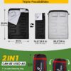 00bf724a51b210dc Sportneer Double Sleeping Bag for Adults with 2 Pillows, Queen Size Two Person Sleeping Bag for All Season, 2 Person Sleeping Bags for Cold Weather Camping Hiking Backpacking