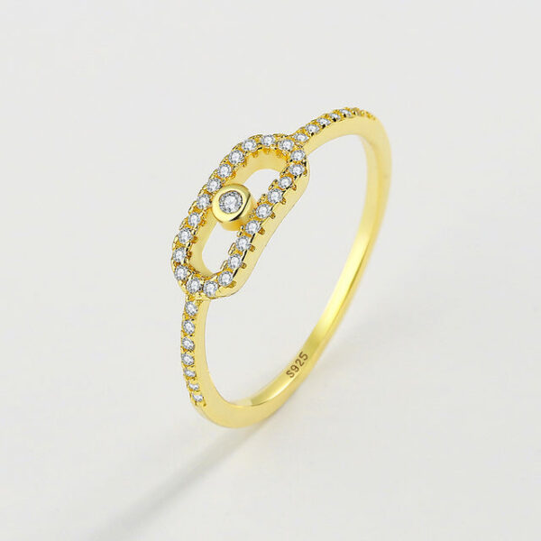 NEW Ring Women's Real S Sterling Sier Diamond Zircon Pig Nose Female Fashion Girlfriend Gift Engagement Jewelry