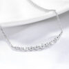 Smyoue Total 1.1ct All Moissanite Necklace for Women Sparkling Lab Diamond Pendant Jewelry 100% S Sterling Sier GRA