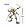00ca9b1ea2c47aae Ksz714 Star Anime General Robot Grievous With Lightsaber Hilt Combat Weapon Model blocks Assemble Figure Toy Gifts