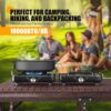 Portable Folding Camping Stove - 2-Burner Propane Camp Stove with Push-Button Instant Ignition,Adjustable Stove with Carry Bag & Handle for Outdoor Tailgating, Backyard BBQ Camping Essentials,Gifts