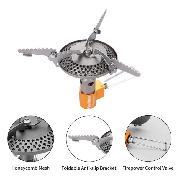 00e22d264e5b26a7 Fire Maple FMS-116T Outdoor Mini Camping Stoves Gas Burner For Backpacking 48g 2300W Portable Lightweight Titanium Gas Stove