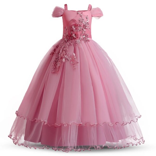 Girl Bridesmaid Pageant Dress 12 14 Y Teen Girls Floor Length Long Gown For Birthday Party New Children Wedding Ceremony Dresses