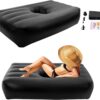 010d65fb465f4c23 BBL Bed 72" x 40" Inflatable Mattress with Hole, BBL Bed After Surgery for Sleeping, Ergonomics PVC Pregnancy Bed, Inflatable Mattress Air Mattress for Camping Traveling Hiking (Black)