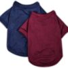 0125c43810026f62 Koneseve Dog Shirts Soft Cotton Dog Clothes Stretchy T-Shirt for Small Medium Large Dogs Cat Shirt Breathable Puppy Outfit Kitten Apparel Pet Pullover Tee Blank Basic Sweatshirt 2-Pack Blue & Red 5XL