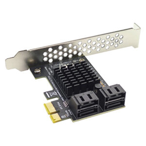 4 Port III PCIe Expansion 6Gbps SATA 3.0 to PCI-e 1X Controller PCI Express Adapter Add On Card PCI-E X4 X8 X16