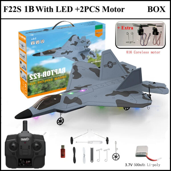 014a65df88b4befc 2024 New F22S 2.4G 4CH 3D6G RC Airplane Raptor F22 Warplane WLtoys A180 Upgrade Version LED Light With Gyroscope Out Door Toys
