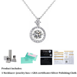 015c7ba9f0485575 AETEEY 1CT D Color Real Moissanite Round Pendant Necklace For Women Lab Diamond S Sterling Sier Fine Jewelry Gift NE019