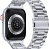 017737d399e68828 EPULY Compatible with Apple Watch Band 42mm 44mm 45mm 38mm 40mm 41mm, Business Stainless Steel Metal Wristband for iWatch SE & Series 7 6 5 4 3 2 1 for Men Women (Silver, 41mm 40mm 38mm)