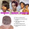 01786e19ce0592a6 Pixie Cut Transparent Wigs For Women Straight Short Bob T Part Lace Wig Prepluck Brazilia Human Hair