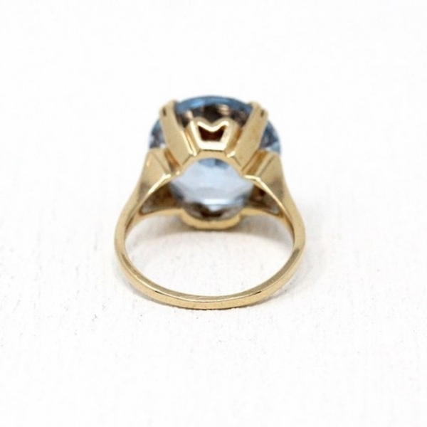 Simple Fashion Light Blue Diamond Female Romantic Engagement Ring Bride Princess Love Anniversary Gift Beach Party Jewelry
