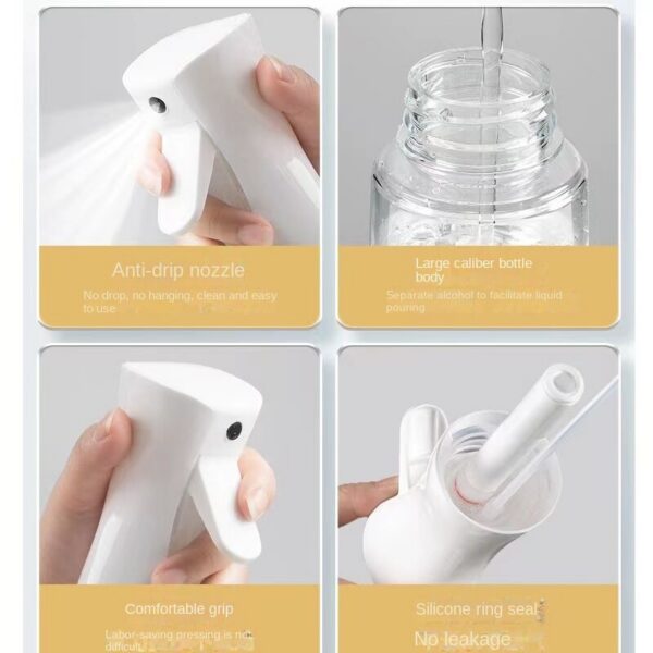 Press Bottle Continuous High Pressure Toner Emulsion Essence Bottled Ultra-fine Atomized Disinfection Sprayer Hair Spray