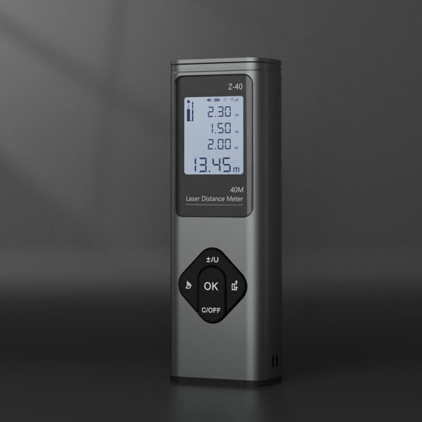 0182511c4c818f0b Xiaomi RONGUAN 2 in 1 Rangefinder Cross Line Casting LR1 Digital Inclinometer Angle Laser Level Ruler 40M Measure