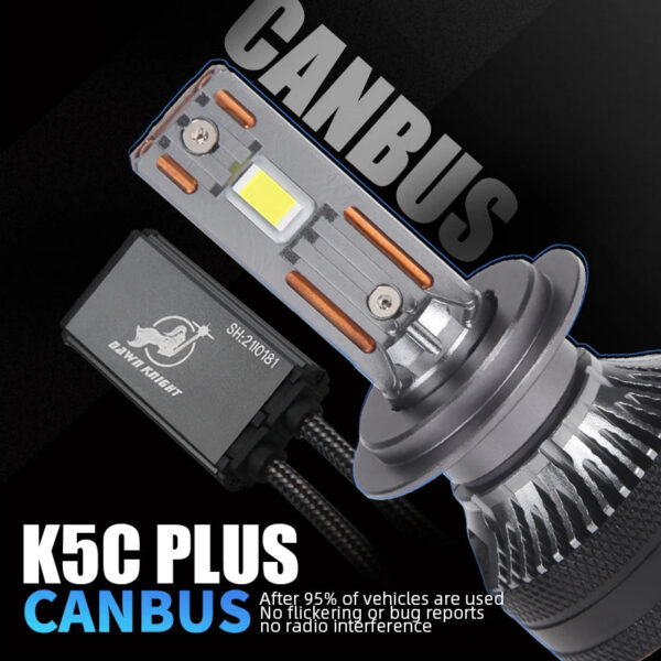 01a54c5a71e7e4eb DAWNKNIGHT K5C PLUS 140W H7 Canbus Led Bulbs 4300K LED H4 H11 HB3 9005 HB4 9006 K6C Led Double Copper Tube Fog Light 12V 2PCS