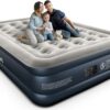 iDOO Air Mattress Queen with Built in Pump, Blow up Mattress, Inflatable Mattress Queen Size for Guests, Home, Camping, 3 Mins Inflation/Deflation, Upgraded Colchones Inflables, Comfort Air Bed