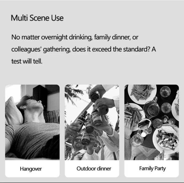 Hydsto Digital Alcohol Tester Professional Alcohol Detector Breathalyzer Police Alcotester LCD Display Drunk Driving Test