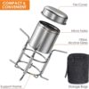 Lixada Spirit Burner,Alcohol Stove Burner Portable Outdoor Mini Spirit Stove for Hiking BBQ Cooking Picnic Camping Survival