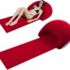01dc054d4592a81e Strandmatte mit aufblasbarem Kissen, tragbare Matte, 178 x 76 cm (blau)