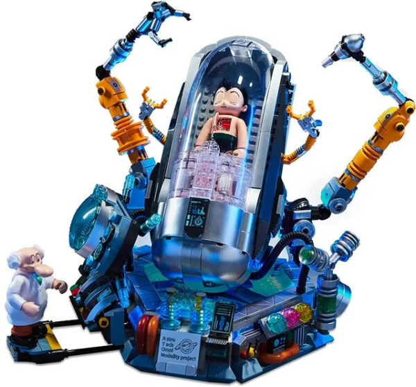 01df75d5d925607f Pantasy Astro Boy Block Kit Awakening Moment Diy Cartoon Robot Puzzle Building Model Toys Collection Desktop Ornaments