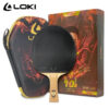 01f2c098671bc322 LOKI DRAGON Series Table Tennis Racket Professional Offensive Ping Pong Racket Paddle Bat 5 Wood 2 Carbon 6/7/8/9/10 Stars