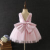 0207f28be4560b78 Green Christmas Dress for Girls Toddler Kids 1st Birthday Party Gown Elegant Princess Beaded Backless Baby Girl Wedding Vestidos