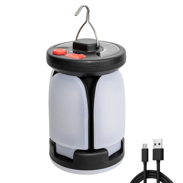 0209b77fd4105422 LED Camping Lantern 4500mAh Solar Hanging Night Lamp 1000LM Folding 90 Rotating Base USB Charging IPX4 Waterproof for Fishing