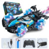Colorful lights spray stunt racing 4WD shift 2.4G wireless gesture induction racing race remote control toy car