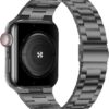021a5ce6f737c603 iiteeology Compatible with Apple Watch Band 49mm 45mm 44mm, Upgraded Solid Business Stainless Steel Band for Apple iWatch Series 9/8/7/Ultra,Space Gray